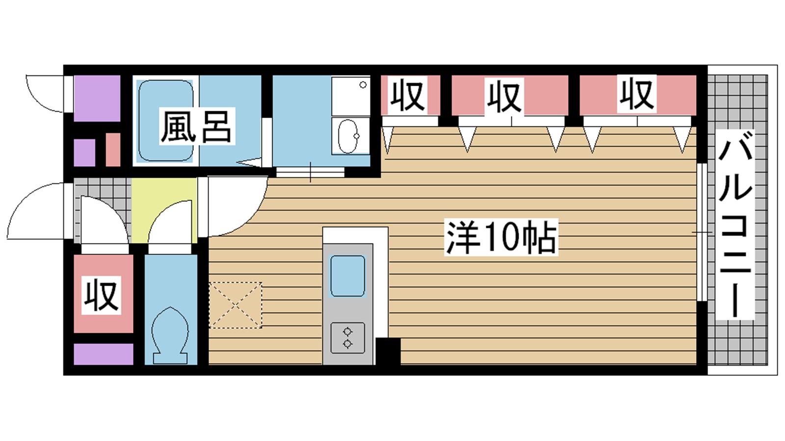 神戸市北区鈴蘭台東町（神戸電鉄有馬線鈴蘭台駅）のマンション賃貸物件 間取画像