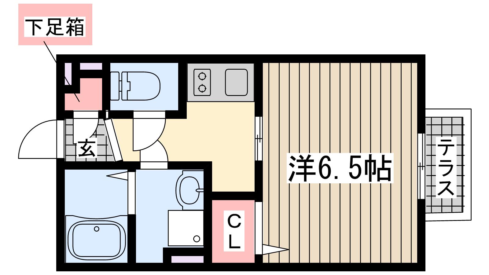神戸市北区谷上西町（神戸地下鉄北神線谷上駅）のマンション賃貸物件 間取画像