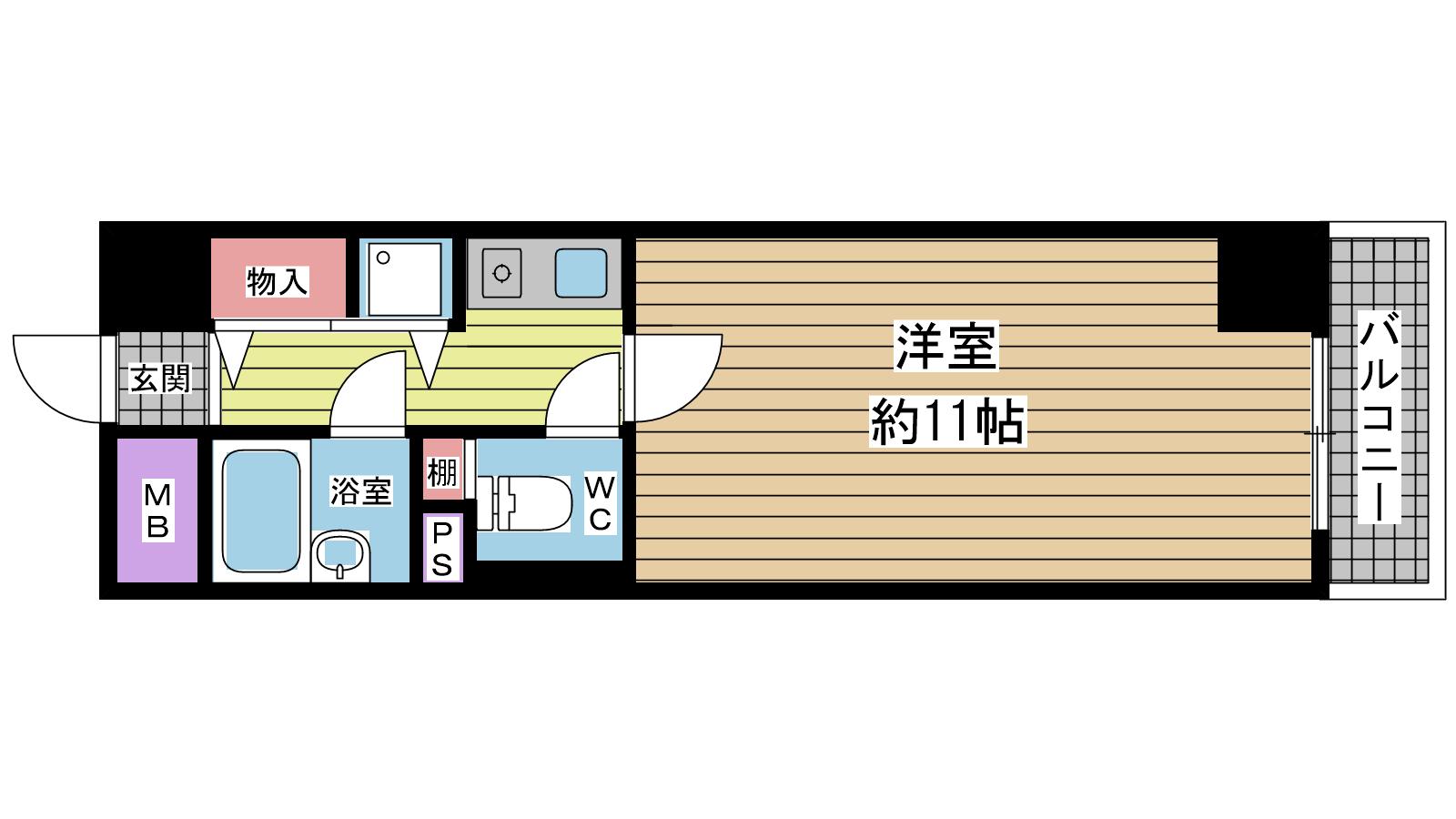 神戸市北区鈴蘭台東町（神戸電鉄有馬線鈴蘭台駅）のマンション賃貸物件 間取画像