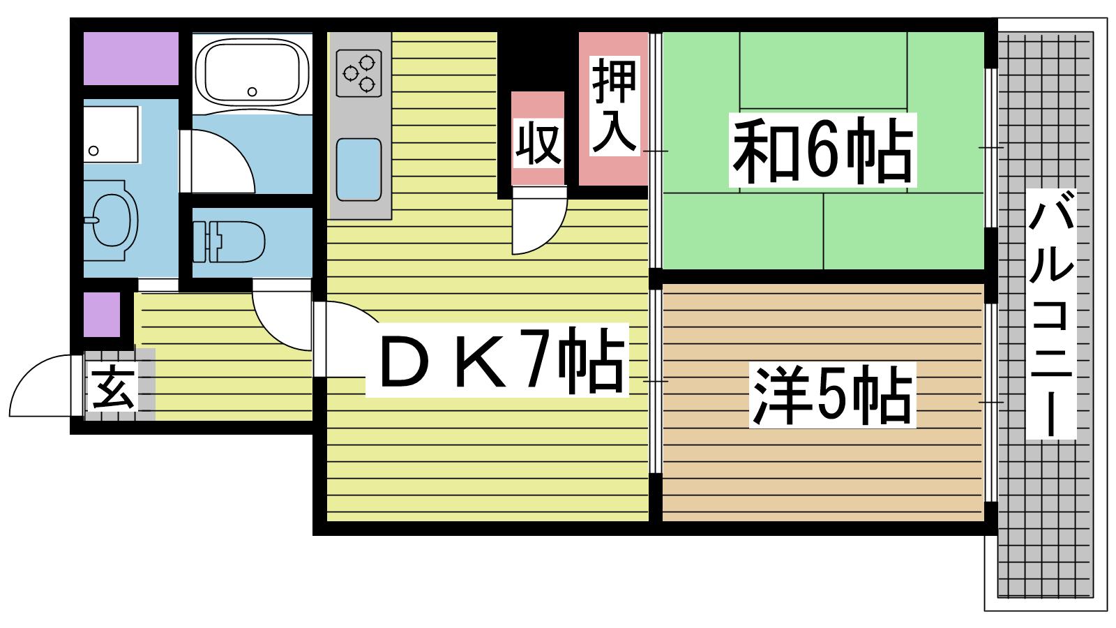 神戸市中央区栄町通(JR東海道本線(近畿)神戸駅)の分譲賃貸マンション賃貸物件 間取画像