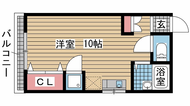 神戸市中央区橘通(JR東海道本線(近畿)神戸駅)のマンション賃貸物件 間取画像