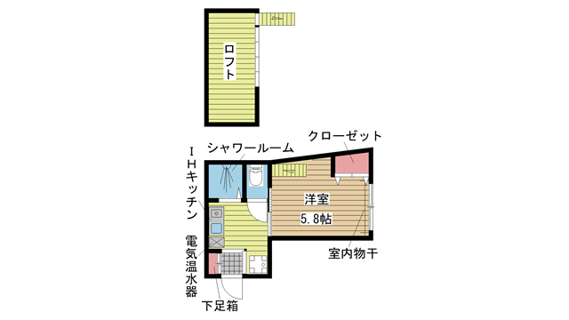 神戸市中央区東川崎町（ＪＲ東海道本線（近畿）神戸駅）のマンション賃貸物件 間取画像