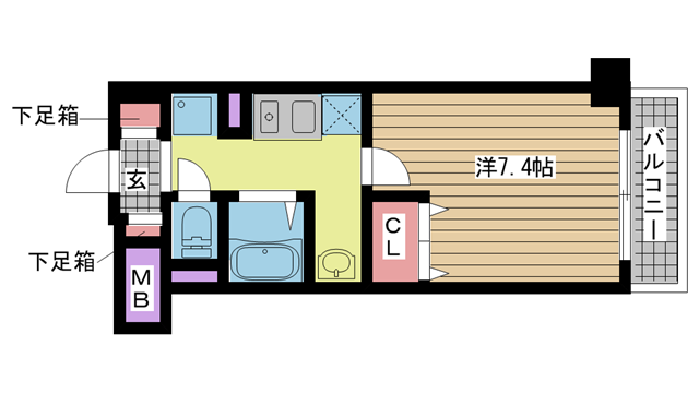 神戸市須磨区養老町（山陽電鉄線板宿駅）のマンション賃貸物件 間取画像