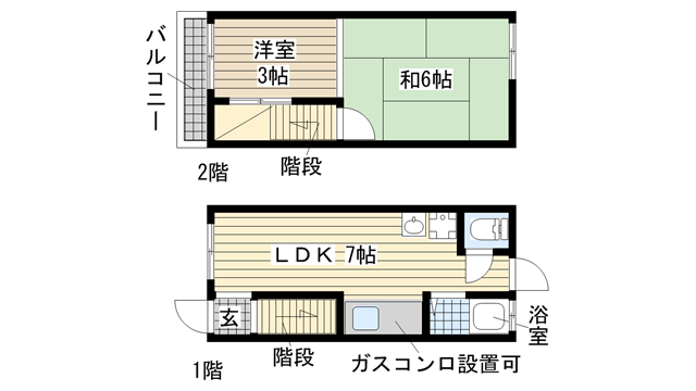神戸市垂水区東垂水（山陽電鉄線東垂水駅）の貸家賃貸物件 間取画像