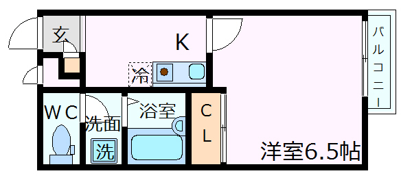 神戸市須磨区一ノ谷町（ＪＲ山陽本線須磨駅）のアパート賃貸物件 間取画像
