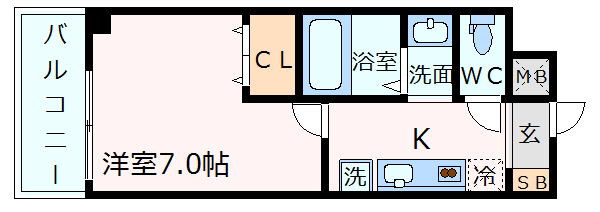 神戸市須磨区千守町（ＪＲ山陽本線須磨駅）のマンション賃貸物件 間取画像
