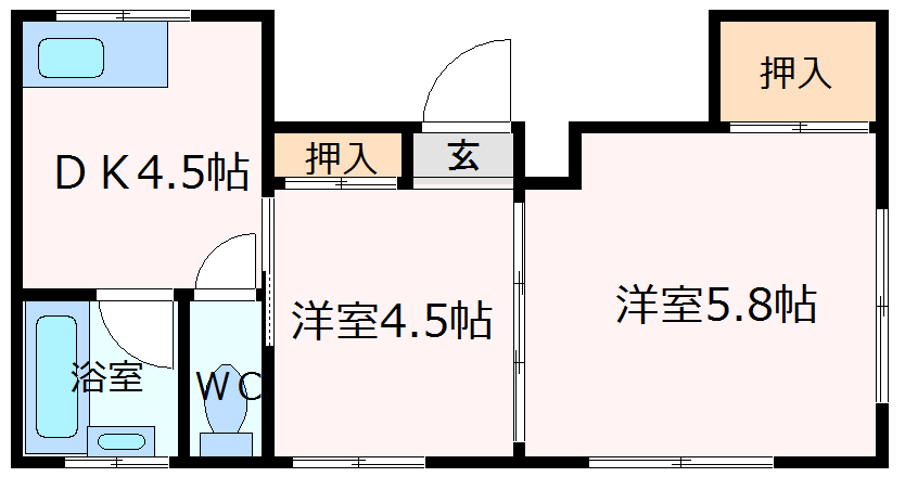 神戸市中央区大日通（ＪＲ東海道本線（近畿）灘駅）のマンション賃貸物件 間取画像