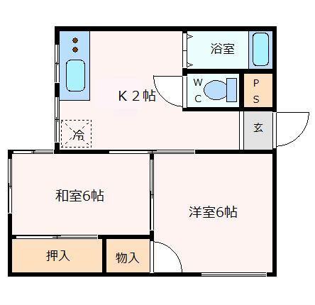 神戸市中央区花隈町（ＪＲ東海道本線（近畿）元町駅）のマンション賃貸物件 間取画像