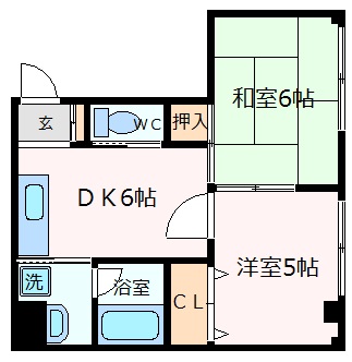 神戸市中央区野崎通（ＪＲ東海道本線（近畿）灘駅）のマンション賃貸物件 間取画像