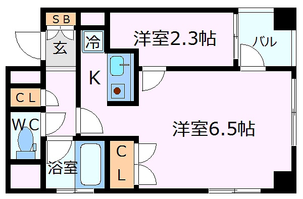 神戸市中央区相生町（ＪＲ東海道本線（近畿）神戸駅）のマンション賃貸物件 間取画像