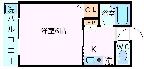 神戸市須磨区離宮前町（ＪＲ山陽本線須磨海浜公園駅）のマンション賃貸物件 間取画像
