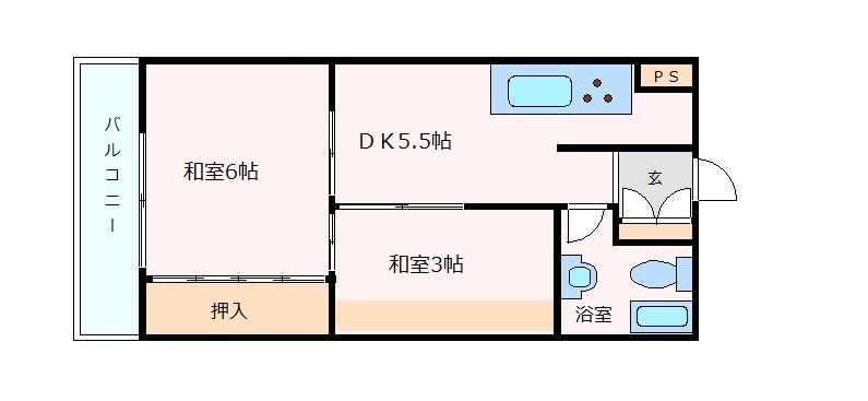 神戸市中央区北野町（神戸市営地下鉄線三宮駅）のマンション賃貸物件 間取画像