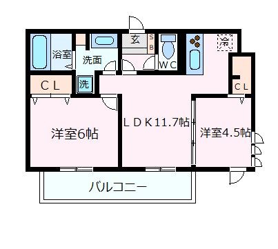 神戸市中央区東町（ＪＲ東海道本線（近畿）元町駅）のマンション賃貸物件 間取画像