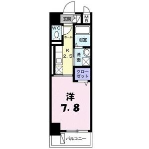 神戸市中央区加納町（ＪＲ東海道本線（近畿）三ノ宮駅）のマンション賃貸物件 間取画像