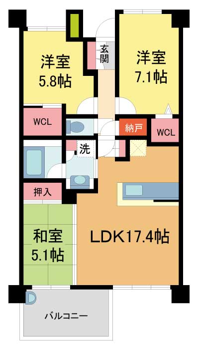 西宮市甲子園四番町の賃貸