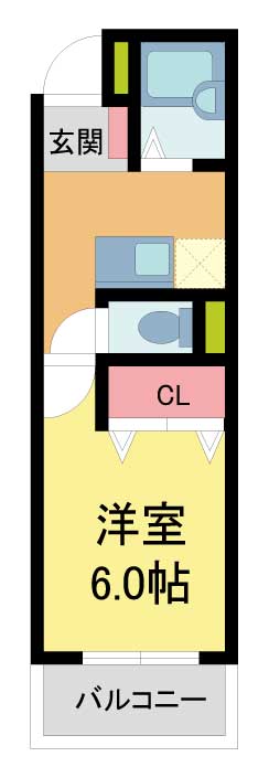 神戸市東灘区御影塚町(阪神本線新在家駅)のマンション賃貸物件 間取画像