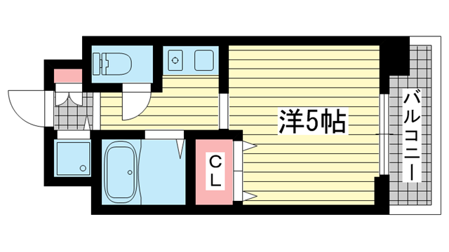 神戸市中央区八雲通(阪急神戸線春日野道駅)のマンション賃貸物件 間取画像