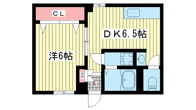 神戸市中央区上筒井通(阪急神戸線春日野道駅)のマンション賃貸物件 間取画像