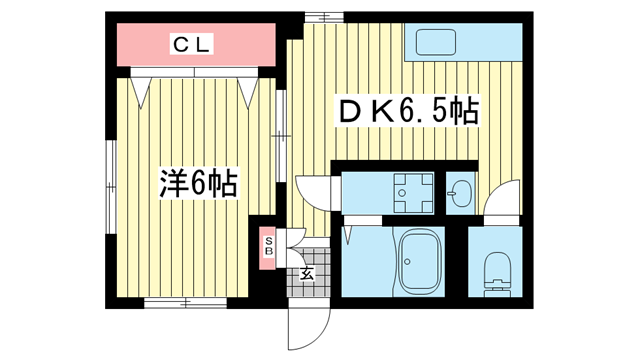 神戸市中央区上筒井通(阪急神戸線春日野道駅)のマンション賃貸物件 間取画像