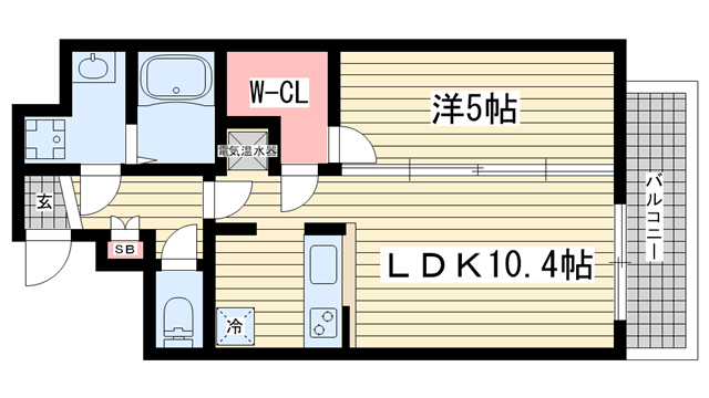 神戸市中央区元町通(神戸高速線西元町駅)のマンション賃貸物件 間取画像