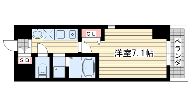 神戸市東灘区御影本町(阪神本線御影駅)のマンション賃貸物件 間取画像