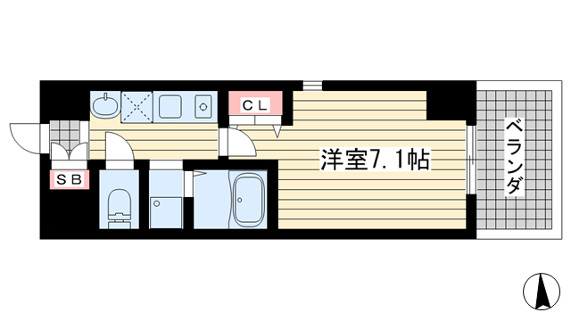 神戸市東灘区御影本町(阪神本線御影駅)のマンション賃貸物件 間取画像