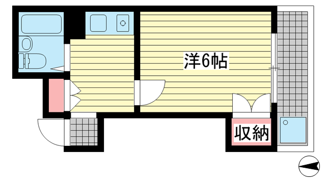 神戸市中央区相生町(JR東海道本線(近畿)神戸駅)のマンション賃貸物件 間取画像