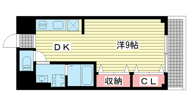 神戸市垂水区城が山(山陽電鉄線滝の茶屋駅)のマンション賃貸物件 間取画像