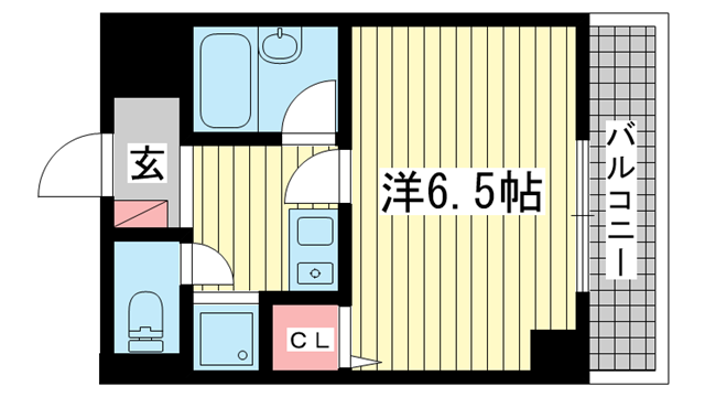 神戸市中央区二宮町(JR東海道本線(近畿)三ノ宮駅)のマンション賃貸物件 間取画像
