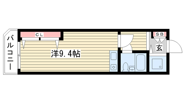 神戸市中央区下山手通(神戸高速線花隈駅)のマンション賃貸物件 間取画像
