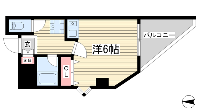 神戸市中央区吾妻通(JR東海道本線(近畿)三ノ宮駅)のマンション賃貸物件 間取画像